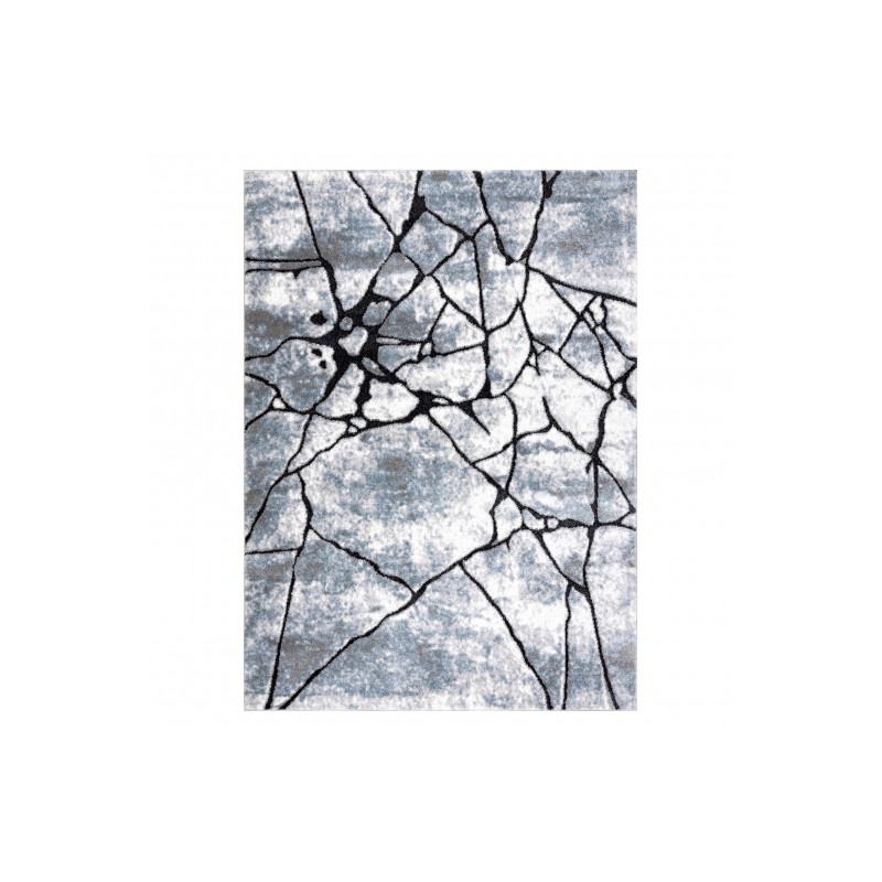 Modernne Vaip COZY 8873 Cracks, betoon - struktuurne kahetasandiline fliis hall / sinine