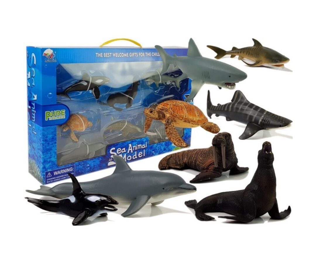 Mereloomade figuurid 8tk Sea Animals (ca 12cm)