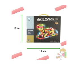 Helendavad LED magnetklotsid 76-osaline