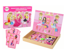 Magnetraamat Beautiful Barbie Girls nukkude riietamine