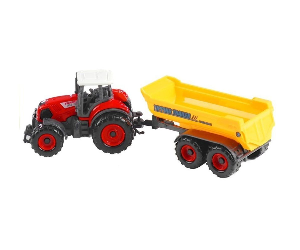 Traktori ja haagiste komplekt 6-osaline Farm