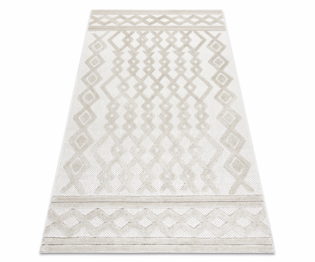 SANTO SISAL 58389 vaip – geomeetriline beež, rombide 1
