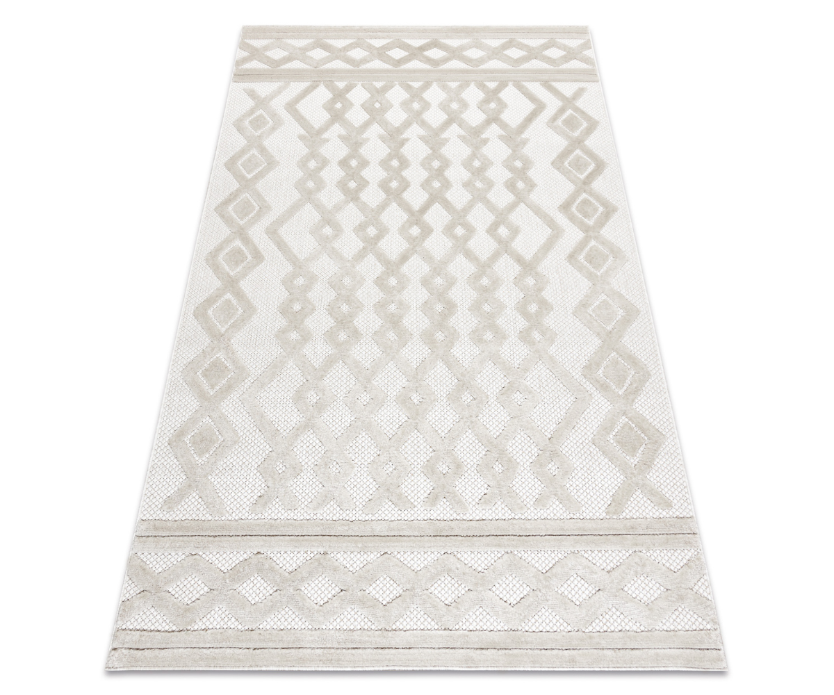 SANTO SISAL 58389 vaip – geomeetriline beež, rombide 1
