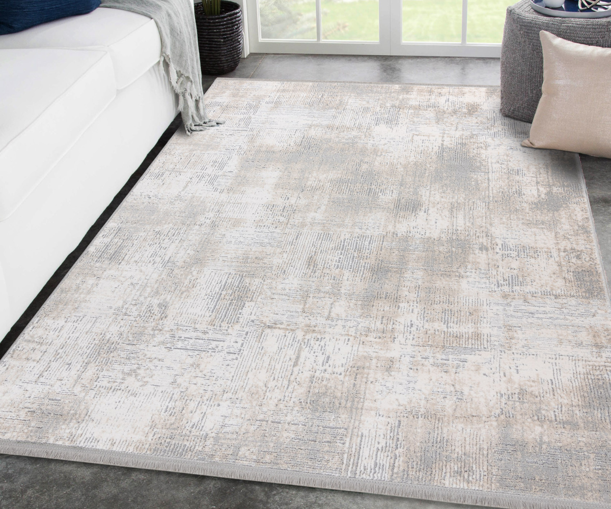 HITT! TULS 51231 Vintage vaip – modernne disain narmastega, elevandiluu/hall