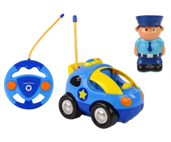 Mänguauto Politsei väikelapsele, puldiga