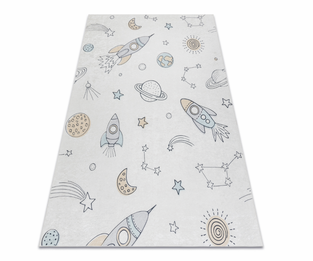 Pehme lastetoa vaip BAMBINO 1278  Kosmosereis, libisemiskindel