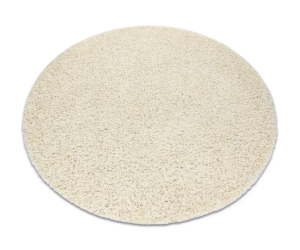 Pehme pikakarvaga vaip SOFFI ümmargune Shaggy 5cm kreemjas 1
