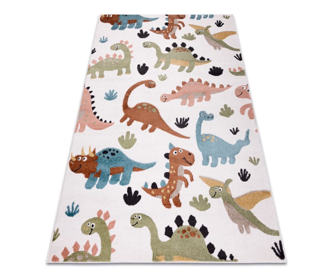 HITT! Pehme vaip lastetuppa FUN Dinosaurused, kreemjas