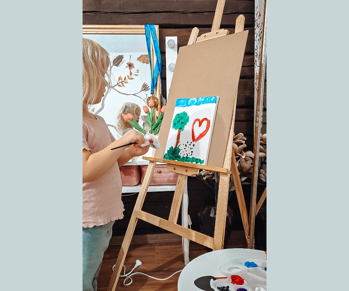 Puidust maalimismolbert 139cm reguleeritav - Maaleo JANE 3