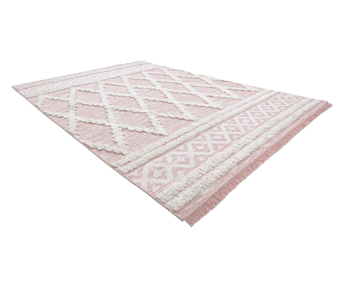 Puuvillane vaip ECO SISAL Boho MOROC 22297 roosa-kreemjas 3