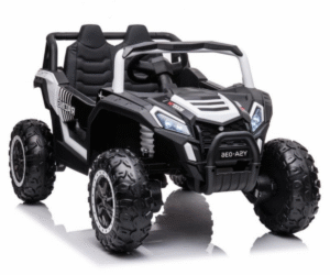 Valge akusõiduk YSA036 4x4 laste elektriauto avatud uste ja LED esituledega