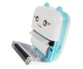 HITT! Mini termoprinter piltide printimiseks + 10 paberirulli Izoxis, Sinine kass