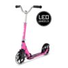 Laste tõukeratas Micro Cruiser LED-tuledega (roosa), lastele 5-12 aastat