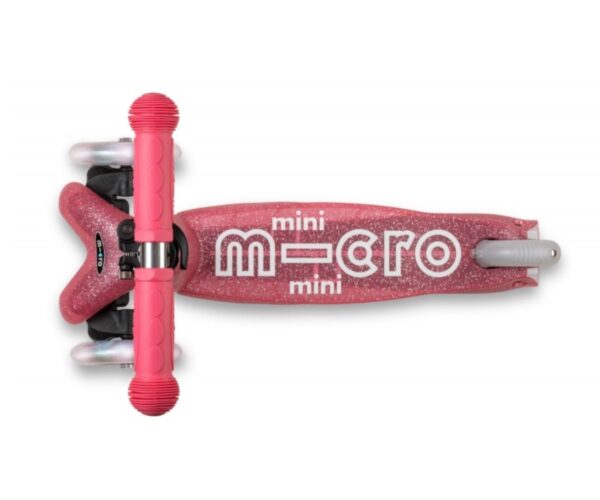 Laste tõukeratas Micro Mini Deluxe LED-ratastega (Fairy Glitter roosa), lastele 2-5 aastat