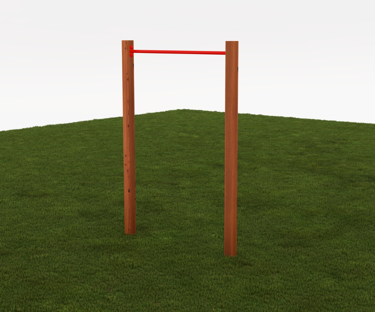 Lõuatõmbekang 125cm, puidust postid 90x90mm 2tk (immutatud)