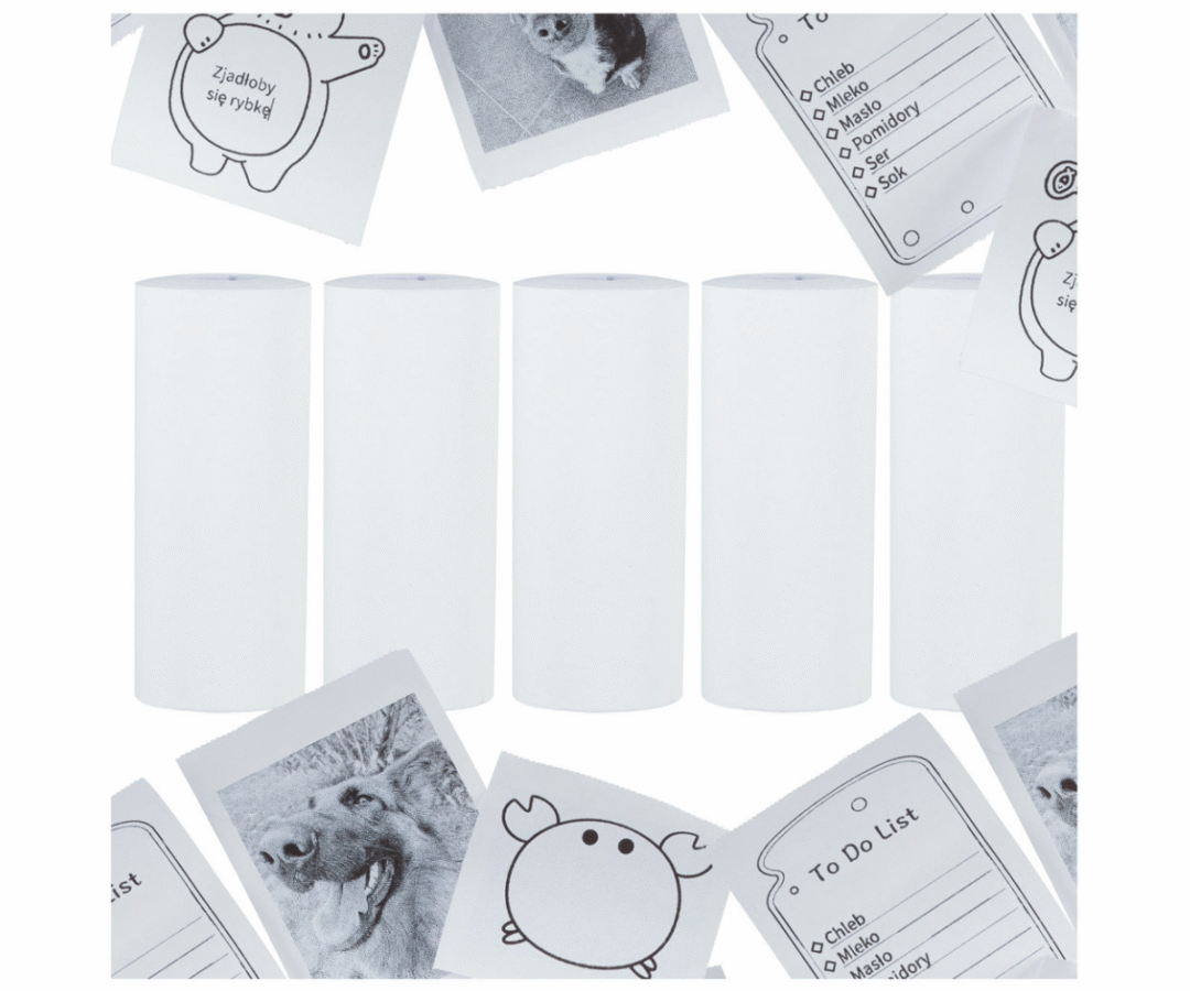 Termopaberirullid miniprinterile, 5 tk komplektis