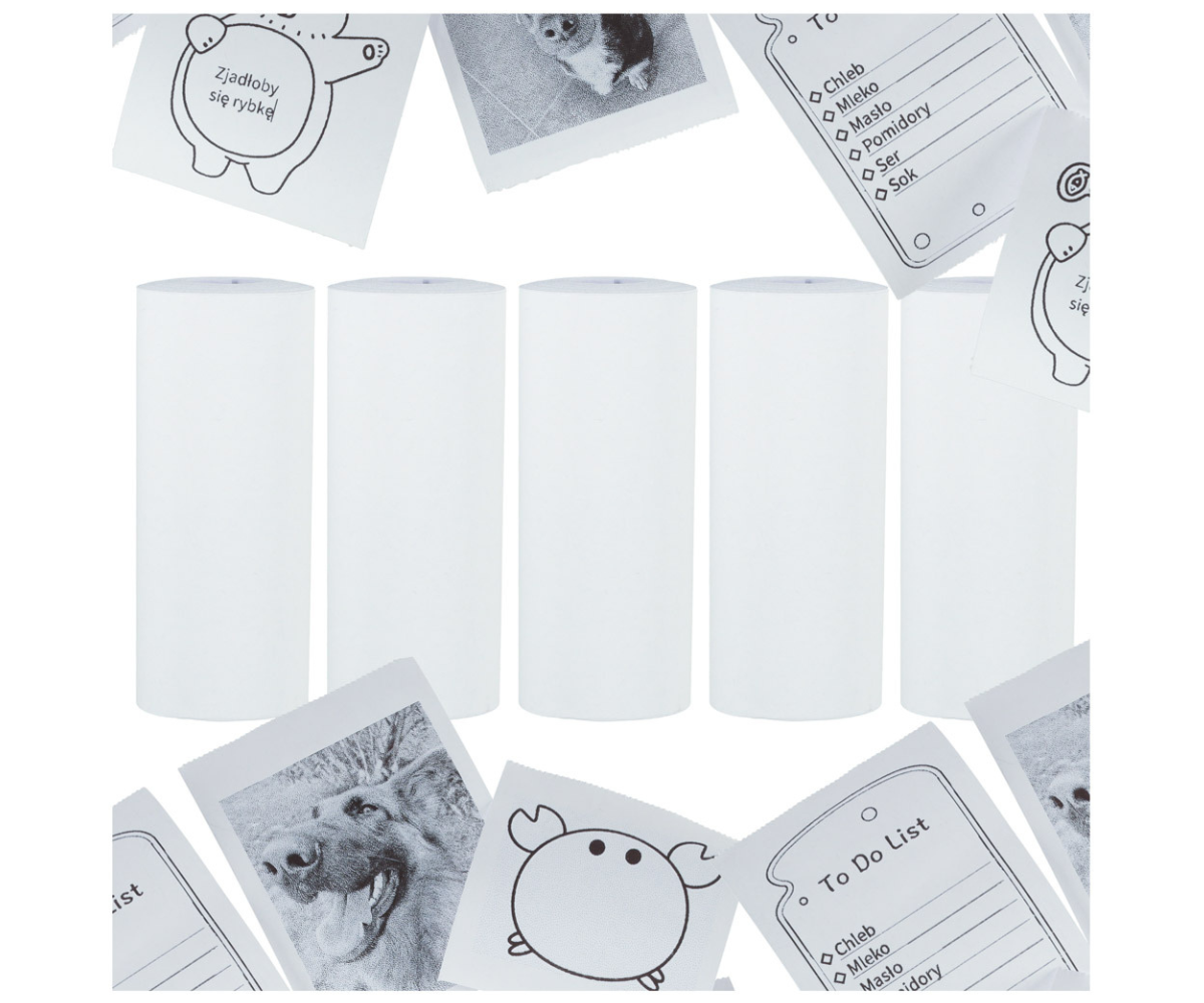 Termopaberirullid miniprinterile, 5 tk komplektis