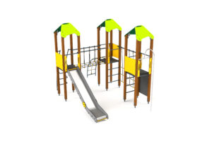 Avalik mänguväljak puitpostidega 10040 PLAY STRUCTURE