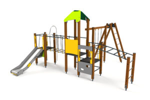 Avalik mänguväljak puitpostidega 10044 PLAY STRUCTURE