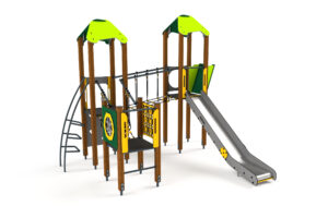 Avalik mänguväljak puitpostidega 10046 PLAY STRUCTURE