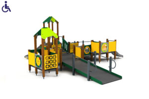 Avalik mänguväljak puitpostidega 10049 PLAY STRUCTURE