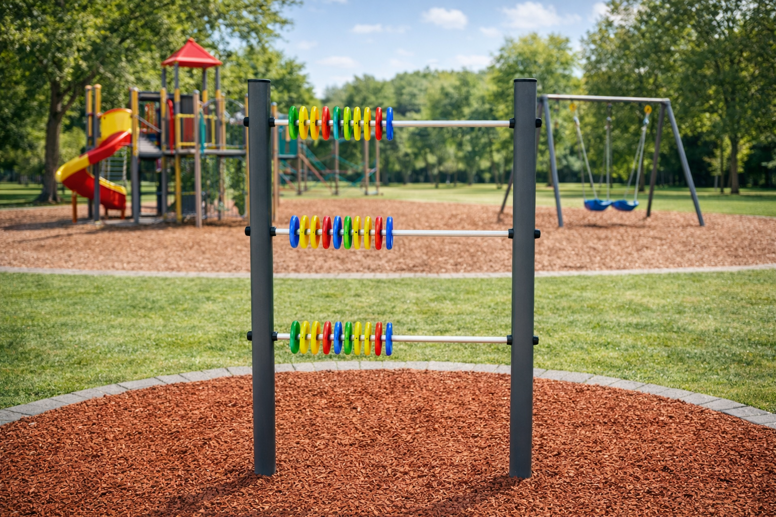 tegeluspaneeli 3329S vaade mänguväljaku taustal