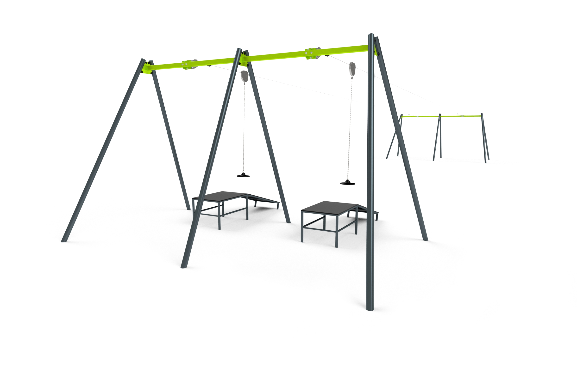 Avalik 2-rajaline liugtross lastele 20–30m – vastupidav ja põnev atraktsioon 3603S