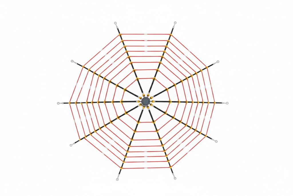 Võrkpüramiid 4006S pealtvaates
