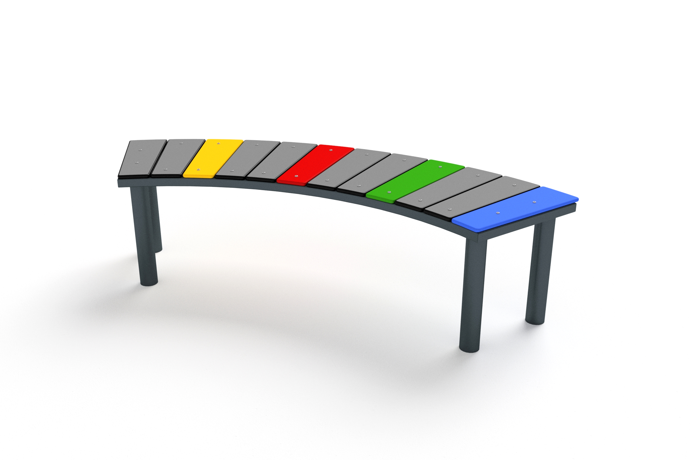 Kaarjas pink 5018S CURVED BENCH