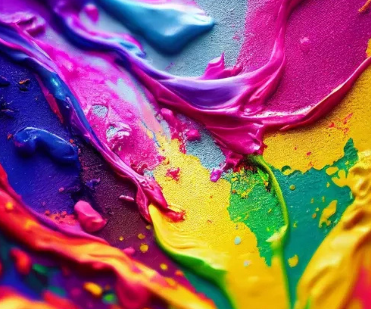 Erksavärvilised akrüülvärvid tuubides kunstnikele ja lastele