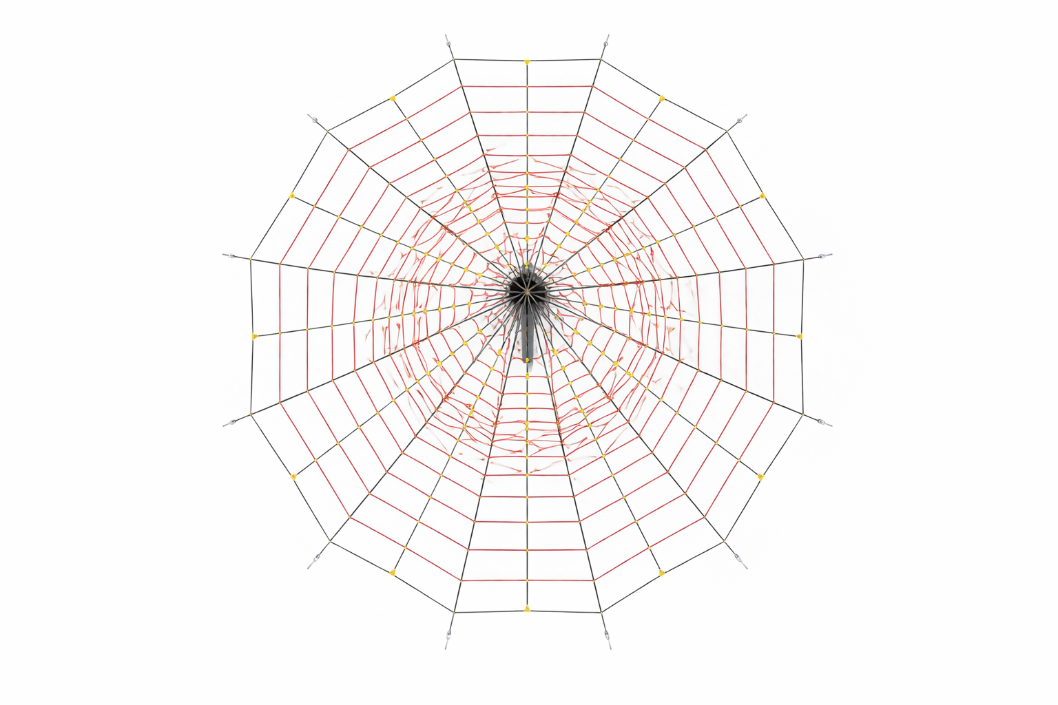 Võrkpüramiidi 4003S vaade ülevalt