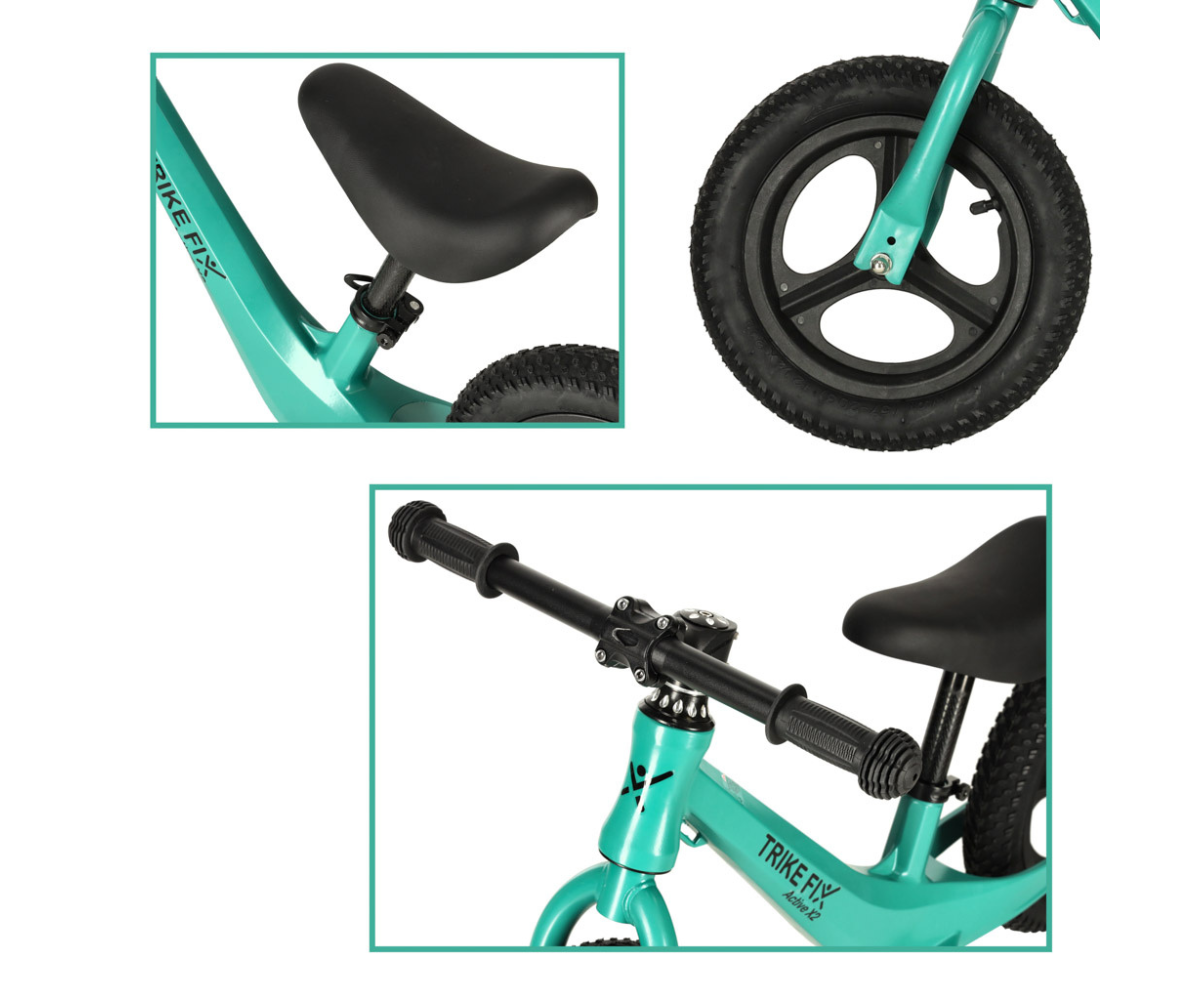 Jooksuratas õhkrehvidega Trike Fix Active X2 (2+) türkiis
