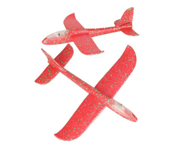 Lennuk LED-tulega penoplastist 48cm, punane