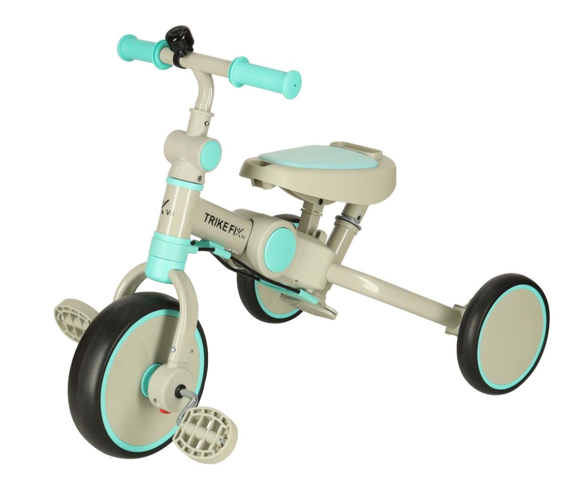 Trike Fix V4 kolmerattaline jalgratas varikatusega, hall-sinine