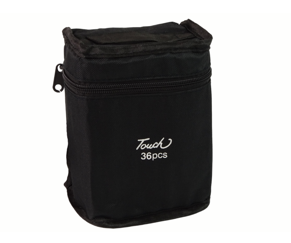 Pro Touch kahepoolsed markerid 36-osaline komplekt mustas hoiukarbis