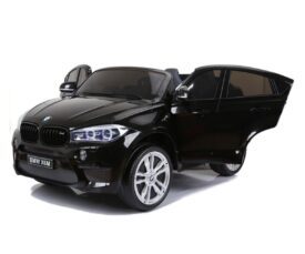 Laste elektriauto BMW X6M TUNING 2x120W must, puldiga (2-kohaline)
