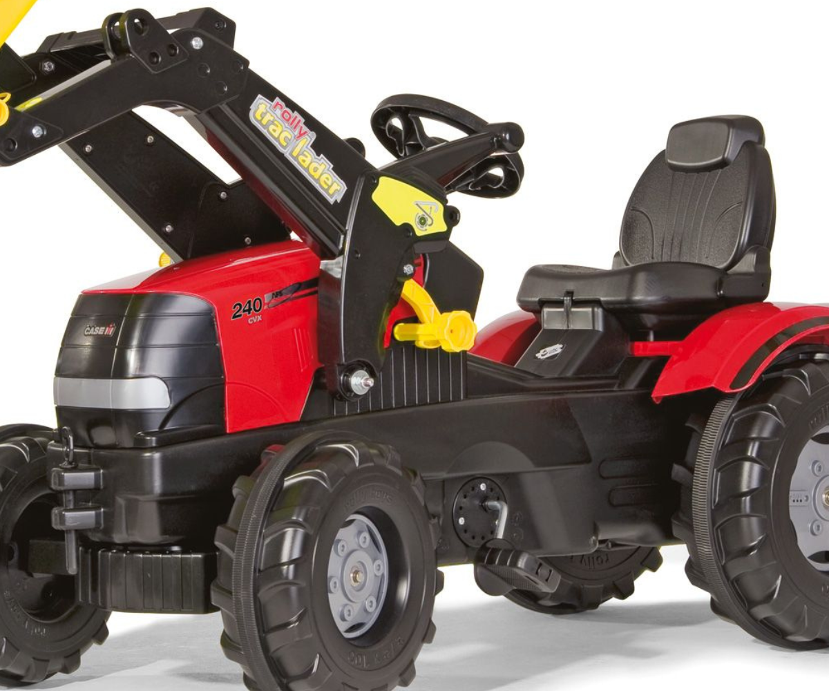 Case Puma CVX 240 laste traktor kopaga, ideaalne liiva ja mänguasjade transportimiseks. 🚜