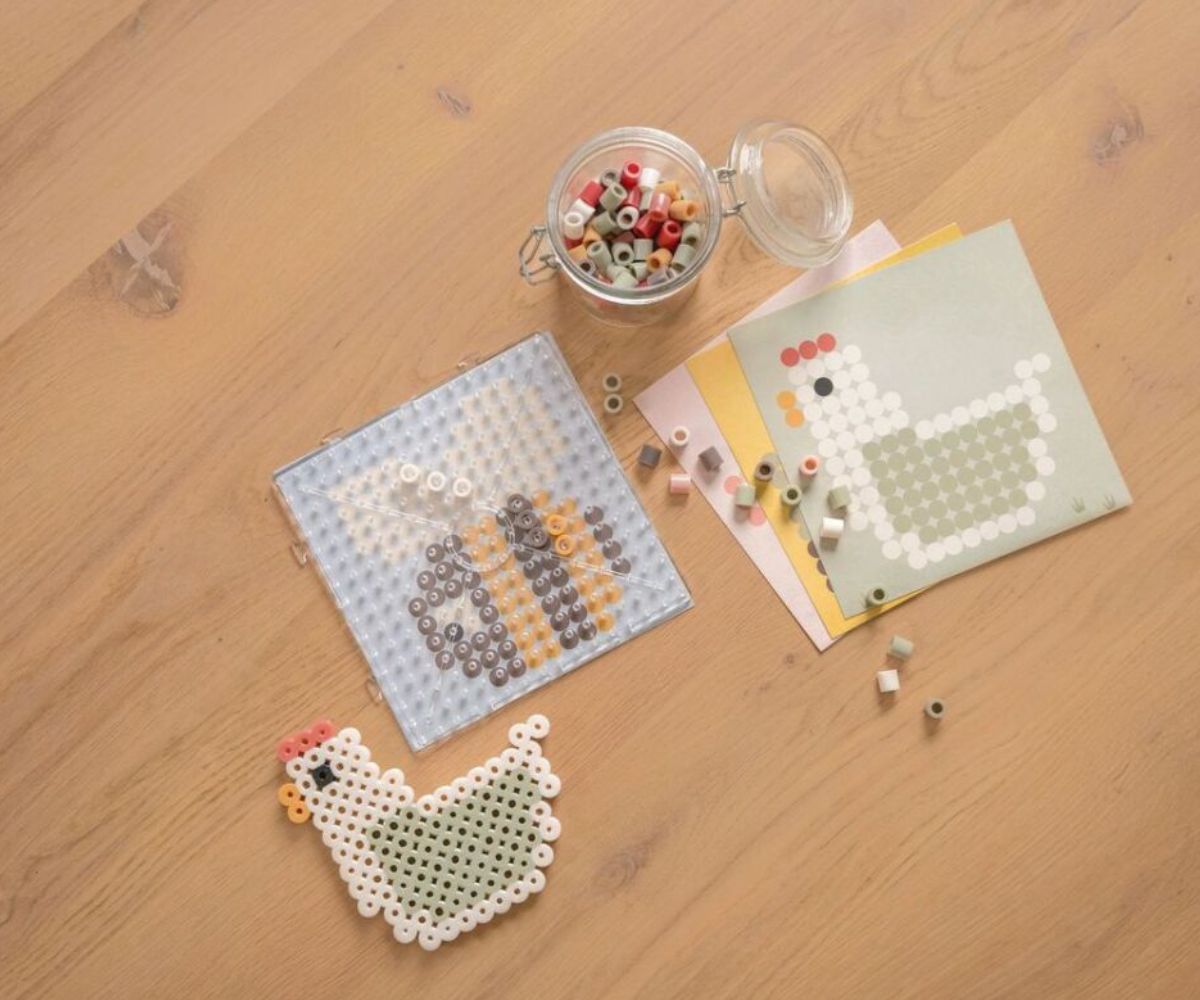 Triigitavad värvilised helmed Little Farm, Little Dutch