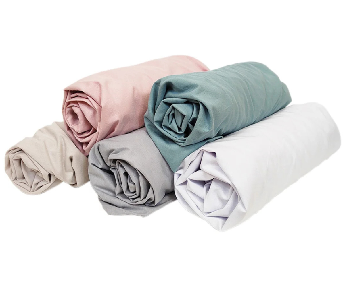 Roheline kummiga voodilina 80×160 cm, valmistatud 100% puuvillast