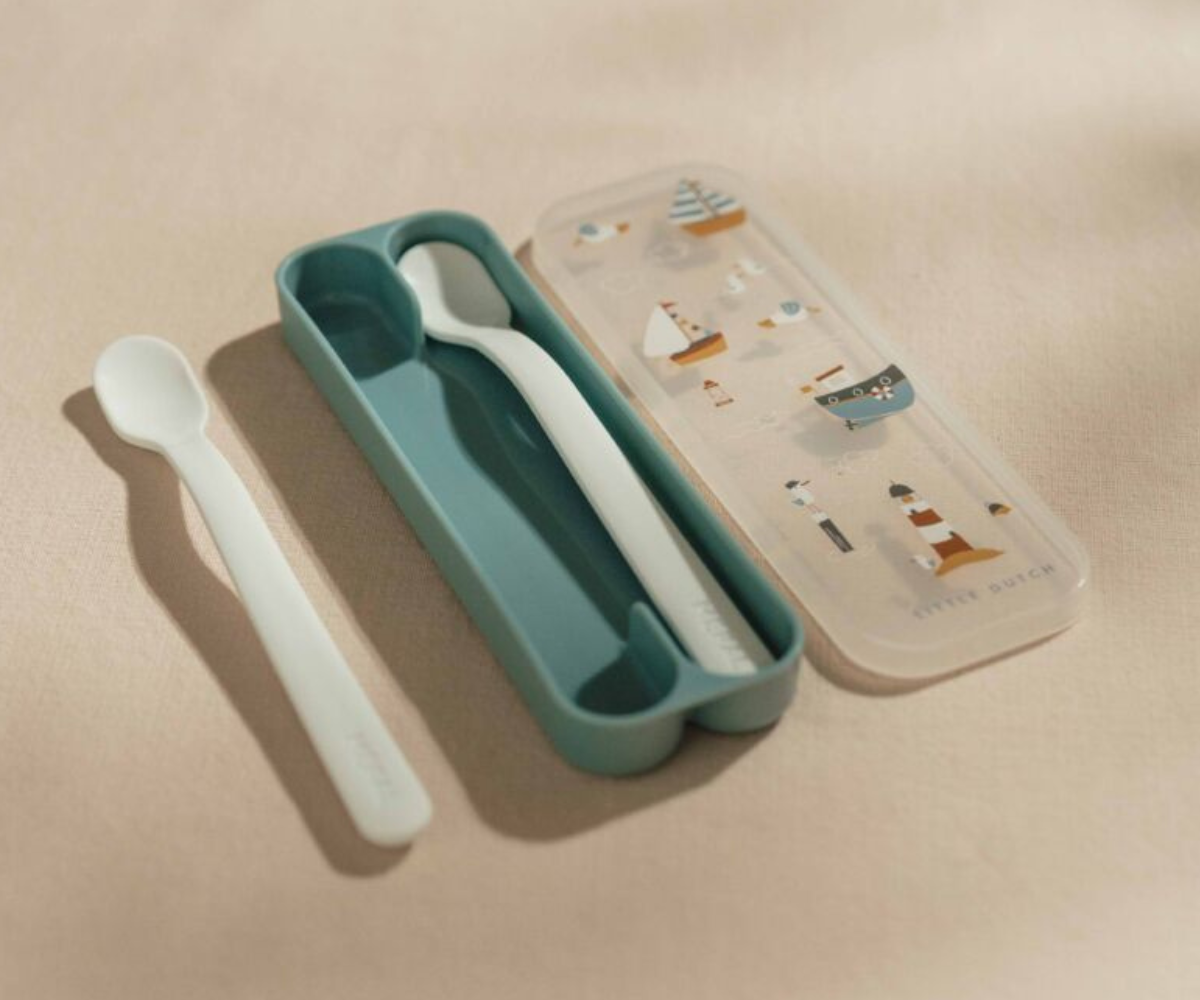 Sailors Bay disainiga laste lusikad ja praktiline hoiukarp