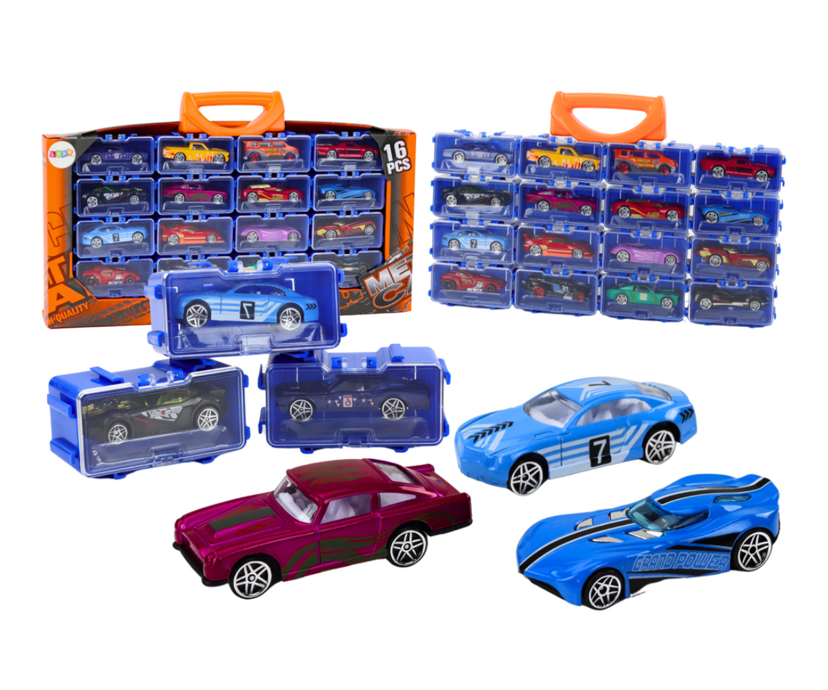 Metallist mudelautode komplekt kohvris 16tk