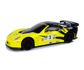 Sportauto Corvette puldiga 18cm, kollane