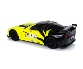 Sportauto Corvette puldiga 18cm, kollane