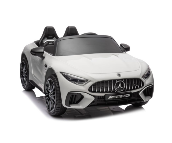 Laste elektriauto Mercedes AMG SL63 AMG 2x200W puldiga, valge