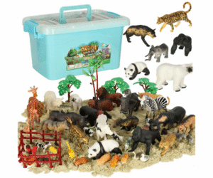 Loomade figuuride komplekt Zoo & Farm - 59 osa