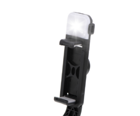 Selfiestick Endlikepp, LED-lamp + Bluetooth kaugjuhtimispult