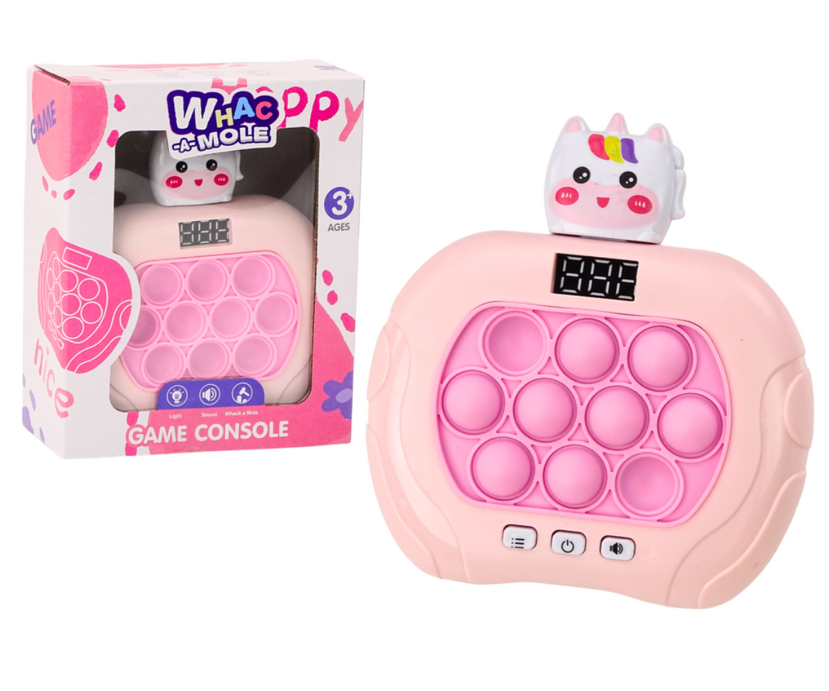 Roosa interaktiivne mängukonsool CE-sertifikaadiga – lõbus ja arendav ajaviide.