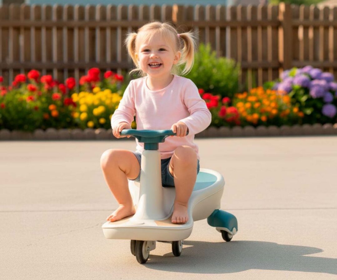 Pealeistutav vingerdav auto LED-rattatuled ja helid - valge-sinine