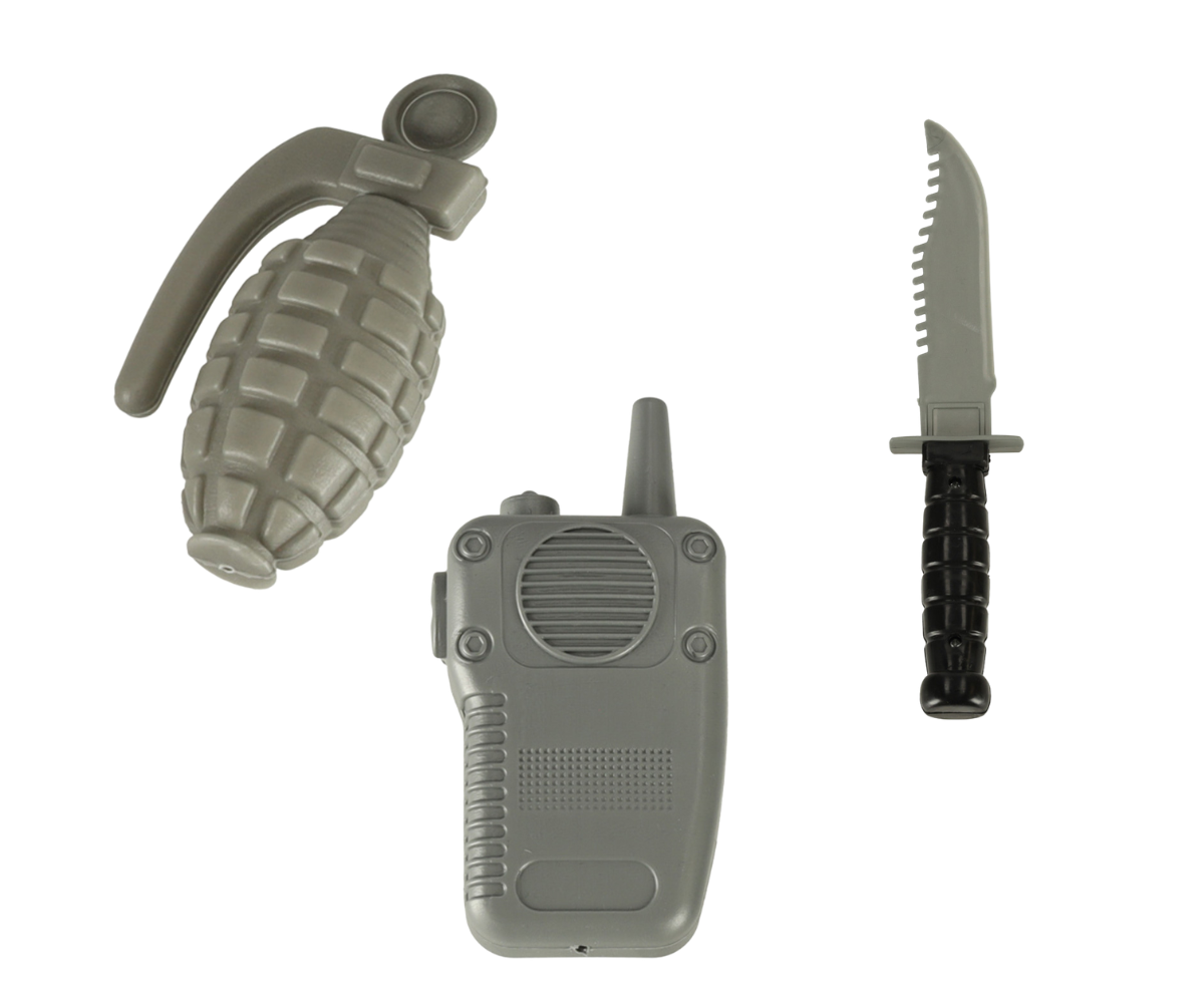 Moro vestiga ja kiivriga sõduri kostüüm