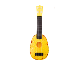 Ukulele minikitarr 4 keelt, kollane ananass